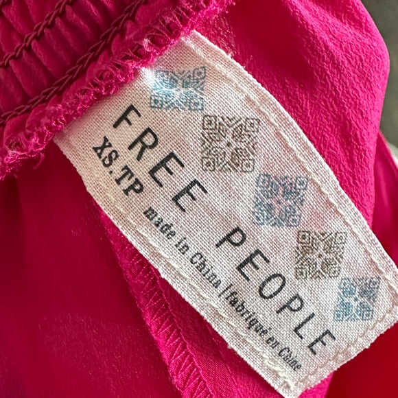 Free People Women’s Fuchsia A-Line Skirt with Pockets - Picture 4 of 4